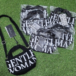Gentlewoman Micro Canvas Tote Bag (Black)