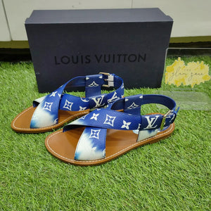 Louis Vuitton LV Sandal Escale Palma new Blue Leather (Blue)