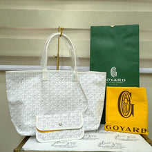Load image into Gallery viewer, GOYARD Saint Louis PM Tote Bag Pouch White