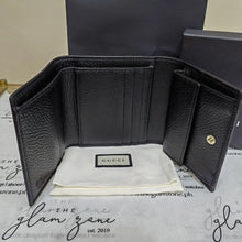 Load image into Gallery viewer, GUCCI Logo SOHO Trifold Wallet