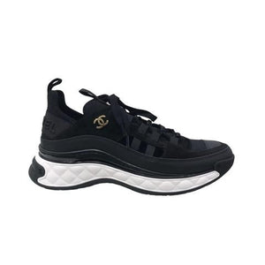 Chanel tennis sales shoes black