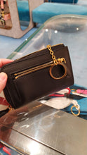 Load image into Gallery viewer, Small Zippy Wallet with Key Ring (BLACK)