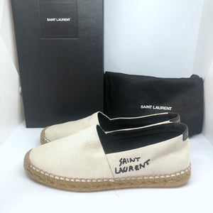 Canvas Logo Espadrilles (Ecru Beige)