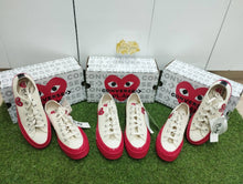 Load image into Gallery viewer, Play Converse Sneakers (Red Sole)