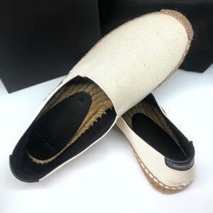 Canvas Logo Espadrilles (Ecru Beige)