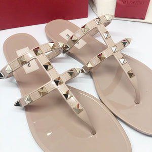 Rockstud T-Strap Studded Sandals