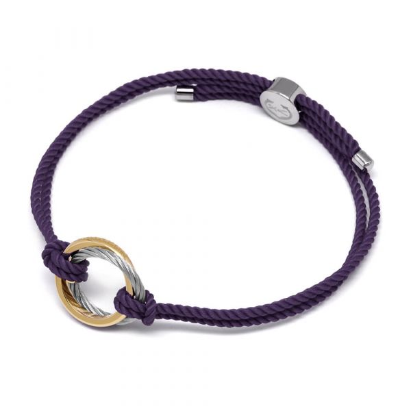 On hand. Marina Circle Rope Bracelet Purple The Glam Zone PH