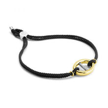Load image into Gallery viewer, Silver Marina Corded Rope Friendship Bracelet (Anchor Chain)
