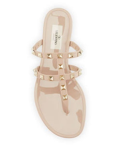 Rockstud T-Strap Studded Sandals