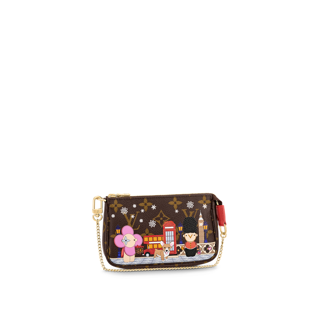 Louis Vuitton Mini Pochette Accessoires Limited Edition Vivienne Courcheval  2019 Christmas Animation Collection - SOLD
