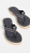 Load image into Gallery viewer, Ribbon Espadrille Thong Slippers